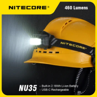 NITECORE NU35 headlamp Can Use both The Built-in Battery or AAA Battery 460 Lumens USB-C Direct Charge EDC flashlight