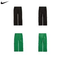 【NIKE 耐吉】Nike x Off-White™ 聯名款 防水風褲 黑色/草綠色 彈性 褲子 長褲 DV4453-010/DV4453-389