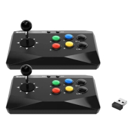 Arcade Stick for PC Game Console Accessories Support 2.4G Receiver Vintage Arcade Stick Game Keyboard