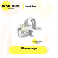 PERBUAH clamp omega full stainless steel M 12 klem penjepit pipa Paralon Tiang M12