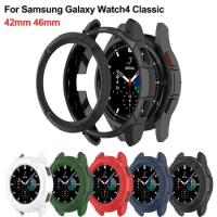 Protective Case for Samsung Galaxy Watch 4 Classic 42mm 46mm Protect Cover TPU Bumper Shell For Galaxy Watch4 Classic