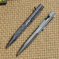 Titanium Alloy Bolt Action Tactical EDC Pen with Pocket Clip