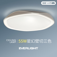 【億光】55W星幻 5-6坪 壁切三色 LED吸頂燈 天花板燈具