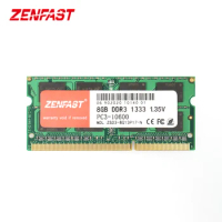ZENFAST DDR3 4GB 8GB 1333Mhz 1600Mhz SO-DIMM 1.35V Notebook RAM 204Pin Laptop Memory Sodimm