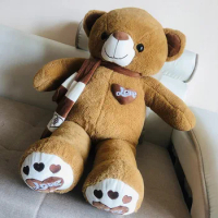 90cm Teddy Bear Plush Toy Gift Cute Short Plush Bear Doll Suitable for Birthday Gift Wedding Decoration