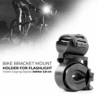 Holder Gagang Sepeda Flashlight Bracket Mount - AB-2966 Dudukan Senter Sepeda Bracket Lampu Sepeda U