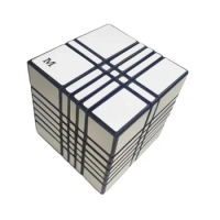 Calvin's Puzzle 3x5x7 Cube 3x5x7 Mirror Cube Black Body with White Sticker (Manqube Mod) Cast Coated Magic Cube Toys
