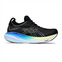 Asics GEL-Nimbus 25 4E [1011B618-004] 男 慢跑鞋 運動 路跑 緩震 超寬楦 黑藍黃