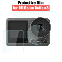 Tempered Glass Screen Protector for DJI Osmo Action 3 Lens Protection Protective Film for Action 3 Camera Accessories
