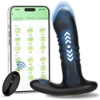 APP Control Prostate Vibrator Telescopic Butt Plug Anal Vibrator Sex Toys for Men Ass Dildo Prostate Massager Bluetooth Buttplug