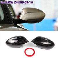 Real Carbon Fiber Sticker Rearview Side Mirror Covers Cap For BMW Z4 E89 sDrive18i 20i 23i 28i 30i 35i sDrive35is 2009-2016