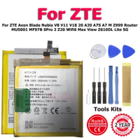 Battery For ZTE Axon Blade Nubia V8 V11 V18 20 A20 A7S A7 M Z999 Router MU5001 MF97B SPro 2 Z20 Wifi6 Max View Z610DL Lite 5G