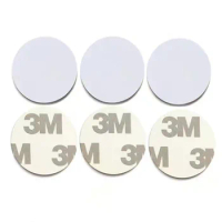 100pcs 13.56mhz ic s50 rfid coin tag rfid tag Ic 3M Sticker Coin Cards FM1108 Chip Compatibel S50 Voor Toegangscontrole