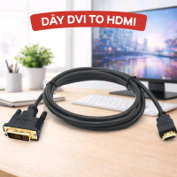Cáp Chuyển Tín Hiệu Hdmi To Dvi , Cáp chuyển DVI TO HDMI , Dây Chuyển Hdmi Sang Dvi 1.5M loại xịn