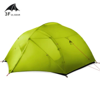 3F UL GEAR 15D silicon Coating 3 person 3/4Seasons Camping Hiking Backpacking ultralight tent with Matching Ground Sheet