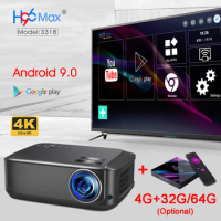 WZATCO C6A 4K LED Projector Native 1920x1080P Full HD Android Wifi Smart Home Cinema Game Video Proj