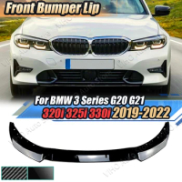 Car Front Bumper Splitter Lip Spoiler Diffuser For BMW 3 Series G20 G21 LCI 320i 325i 330i 2019 2020 2021 2022 Body Kits Tuning
