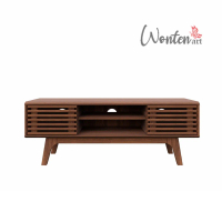 Meja TV Minimalis 120 cm Kayu Jati Xiu Modern Table | WONTEN ART