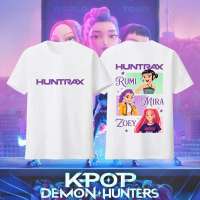 เสื้อยืด Kpop Demon Hunters, เสื้อแฟนคลับ Saja Girls, เสื้อ Rumi, Mira, Zoey, สินค้า Demon Hunter