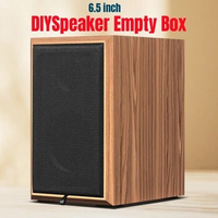 DIY Speaker Empty Box Body, 1Pcs Two Divided Frequency Passive Speaker Wooden Home Empty Box Shell, Suitable for HiVi Speakers