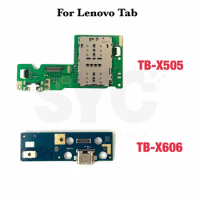 USB Charger Charging Dock Flex Cable Port Board Sim Card Connector Plug For Lenovo Tab M10 Plus X505 X505F X606 X606F TB-X505