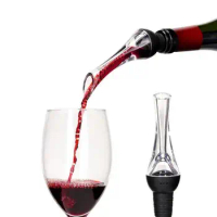 New Red Wine Pourer Aerator Mini Magic Red Wine Bottle Decanter Acrylic Filter Tools With Retail Box LX6854