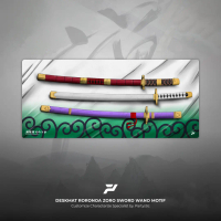 Partystic Deskmat Roronoa Zoro Sword's Wano (One Piece)