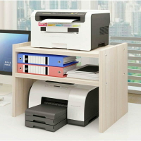 列印機置物架 熾繁F書桌架子桌上置物架桌面針式打印機雙層收納文件放書桌的架【xy3316】
