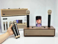 ลำโพงบลูทูธ (แถมไมโครโฟน2ตัว) รุ่นUK525 ลำโพงไร้สาย เชื่อมต่อUSB เสียบAUX