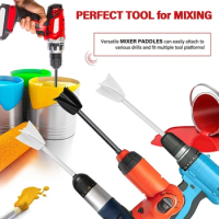 Epoxy Mixing Stick Paint Stirring Rod Putty Cement Paint Mixer Attachment With Drill Chuck For Mixes Epoxy Resin Latex Oil Paint