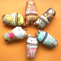 10cm Kawaii Anime Sumikko Gurashi Plushies Doll Ice Cream Milk Tea Pendants Soft Stuffed Plush Keychains Toys Gifts for Kids