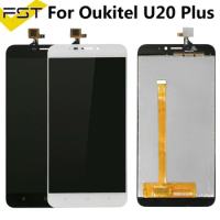 5.5" LCD Display For Oukitel U20 Plus Touch Screen Digitizer LCD Display Assembly Panel Sensor Replacement Tools