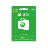 【Microsoft 微軟】XBOX 禮物卡 NT$2000 - ESD 數位下載版 (K4W-00304) -可於Windows市集使用