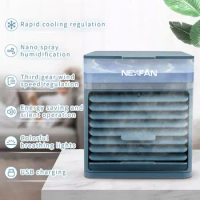 Portable Air conditioner UV-C cooler ultra evaporative conditioning humidifier purifier usb desktop nexfan fan blower