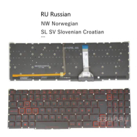 Red Backlit Laptop Keyboard For Acer Aspire Nitro 5 AN515-45 AN515-56 AN515-57 LG05P_N10BRL Russian Norwegian Slovenian QWERTZ
