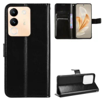 For Vivo V29e Global Luxury Leather Flip Wallet Phone Case For Vivo V29e 5G Case Stand Function Card Holder