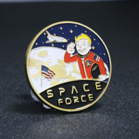 United States Special Force Department of The Air Force Gold Plated Coin Space Command Collectible Gift Military Coins