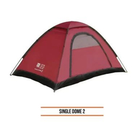 Tenda Camping 2 Orang - Tent Single Dome 2P - Tenda 1 layer Waterproof PU 1000 mm Terjual 50+ • bint
