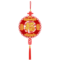 【寶堂居】新年吊飾簍空雕花立體款-吉祥如意#214(新春過年掛飾/開運掛件/窗花吊飾毛氈立體掛飾/入厝裝飾)