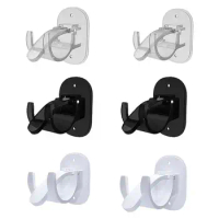 Self Adhesive Curtain Rod Holder Household No Drill Drapery Curtain Hooks Two Holes Design Support Tool for Bathroom