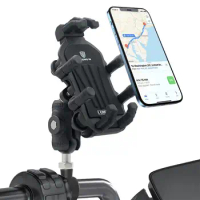 Motorcycle Phone Holder 360 Degree Rotation Bike Phone Mount Holder Shockproof Bike Mount Scooter Phone Clip Moto Accessories