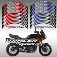 17” Motorcycle Wheel Rim Hub Reflective Sticker Decals For YAMAHA TRACER 900 GT TRACER900 TRACER900GT