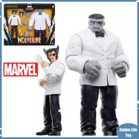 Original Marvel Legends Series Wolverine 50th Deluxe Collection Wolverine Vs Joe Fixit Hulk 6-Inch Figure White Suit 2 Pack