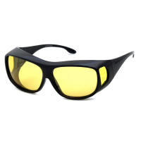 【SUNS】台灣製偏光太陽眼鏡 夜視鏡 墨鏡 抗UV400/可套鏡(防眩光/遮陽/遠光燈/增加安全性)