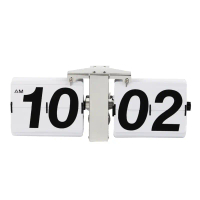 uihe Flip Down Digital Clock Retro Style 12 Hour AM PM Large Number Display Battery Operated Gifts f
