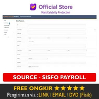 Software Sistem Informasi Penggajian Pegawai Payroll Berbasis Web Website Full Version