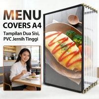 Menu Cover Khusus Restoran A4, Kualitas Tinggi, Anti-air, Tahan Basah, Buku Pesanan Bisnis, Desain L