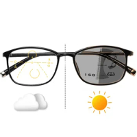 Progressive Multifocal Presbyopic Glasses Photochromic Reading Glasses For Men Eyewear Anti Blue Light Trendy Magnifying glasses