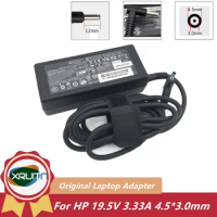 For HP 19.5V 3.33A 65W Laptop Charger Genuine Original AC Power Adapter Blue Tip 613149-001 854117-850 677770-002 693149-001