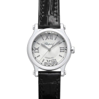 【CHOPARD 蕭邦】HAPPY SPORT自動上鍊皮帶腕表x30mm(278573-3011)